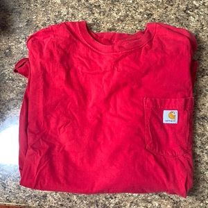 Men’s red T-shirt, long sleeve, Carhart two XL